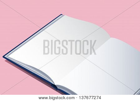 the open empty book vector background EPS10