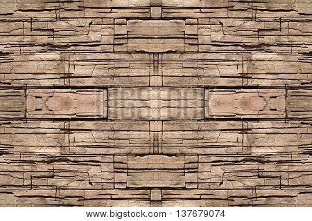 Abstract  background with old brick wall smooth floor
