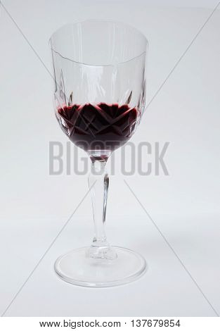 glass of wine zoom in long background