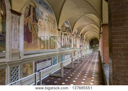 Abbey Of Monte Oliveto Maggiore, Tuscany, Italy