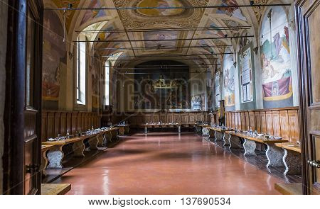 Abbey Of Monte Oliveto Maggiore, Tuscany, Italy