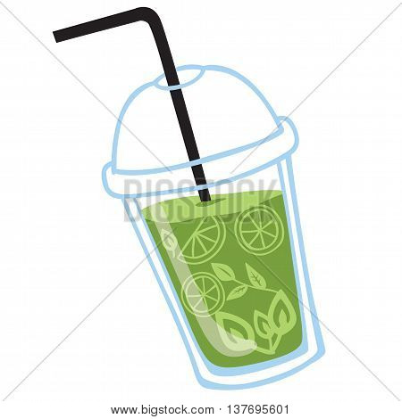 Freshly Made Juice or Smoothie With Real Fruits
