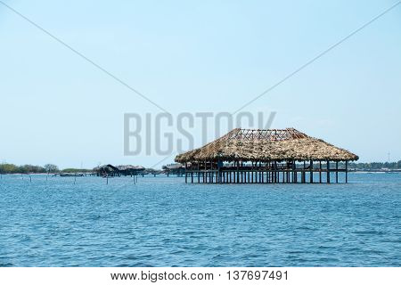Restaurante Built On Water In El Salvador