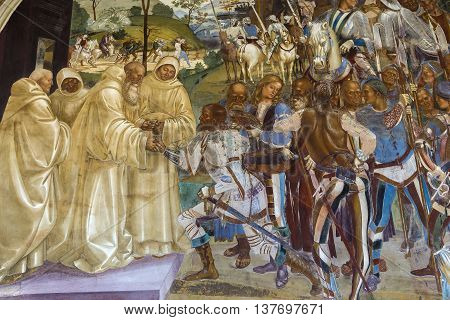 Abbey Of Monte Oliveto Maggiore, Tuscany, Italy