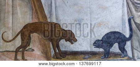 Abbey Of Monte Oliveto Maggiore, Tuscany, Italy