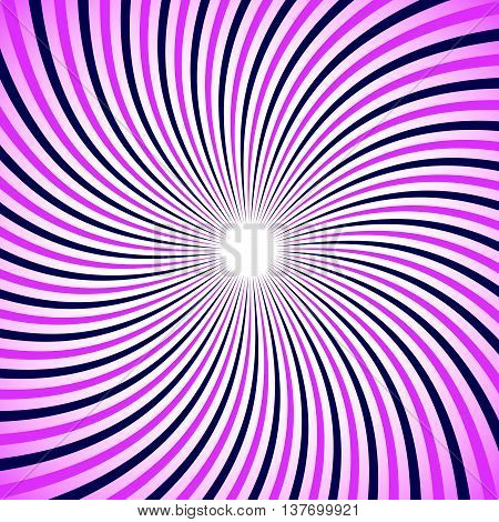 Swirl, Twirl, Spiral Sunburst Background. Monochrome Pattern.