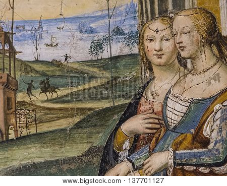 Abbey Of Monte Oliveto Maggiore, Tuscany, Italy