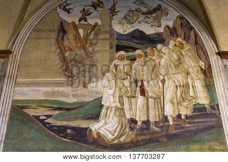 Abbey Of Monte Oliveto Maggiore, Tuscany, Italy