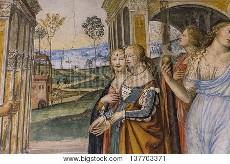 Abbey Of Monte Oliveto Maggiore, Tuscany, Italy