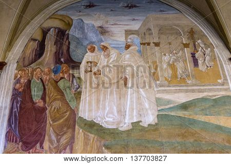 Abbey Of Monte Oliveto Maggiore, Tuscany, Italy
