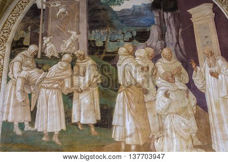Abbey Of Monte Oliveto Maggiore, Tuscany, Italy
