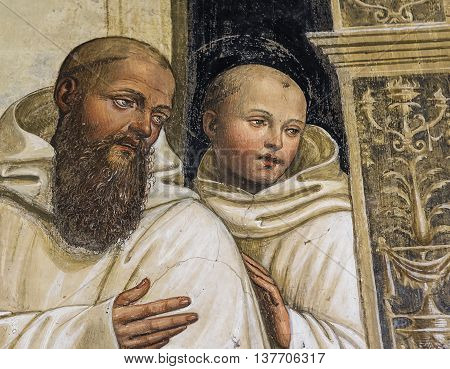 Abbey Of Monte Oliveto Maggiore, Tuscany, Italy