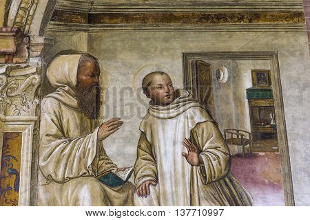 Abbey Of Monte Oliveto Maggiore, Tuscany, Italy