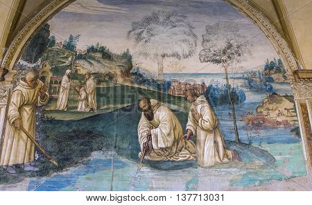 Abbey Of Monte Oliveto Maggiore, Tuscany, Italy