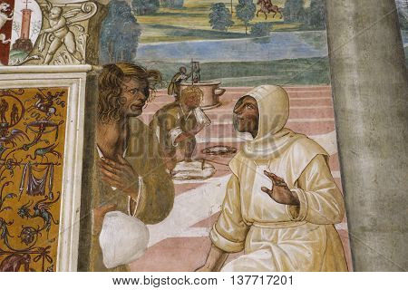 Abbey Of Monte Oliveto Maggiore, Tuscany, Italy
