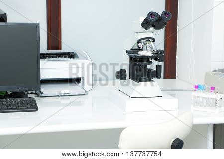 medical laboratory equipment for analysis and test