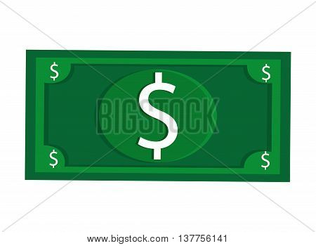 dollar bill usd money business isolated vector illustration