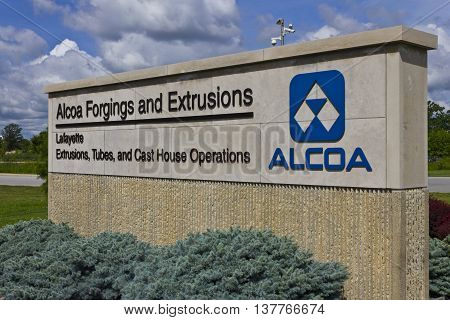 Lafayette, IN - Circa July 2016: Alcoa Incorporated Forging and Extrusion Plant. Alcoa is a global leader in lightweight metals technology IV