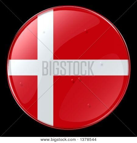 Botão de bandeira de Dinamarca