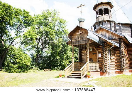 Beautiful Chirch And Blue Sky In A Nice Day