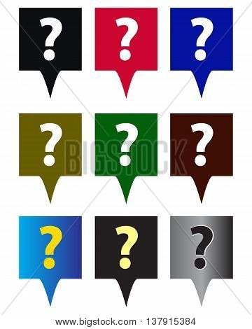 Tooltip icon with a question sign Tooltip icon with a question sign