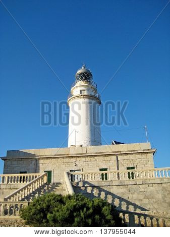 Lighthouse Cap de Formentor Majorca - blue sky