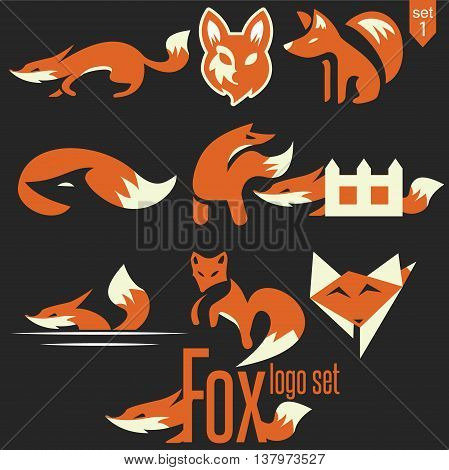 fox logo concept designed in a simple way so it can be use for multiple proposes like logo ,marks ,symbols or icons.
