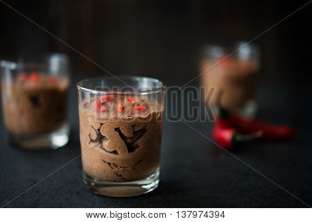 Chocolate Mousse With Chili Pepper