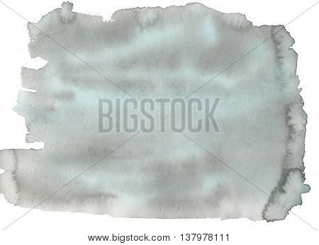 Abstract Blue And Grey Watercolor Background