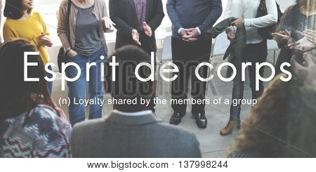 Esprit De Corps Group Loyalty People Graphic Concept