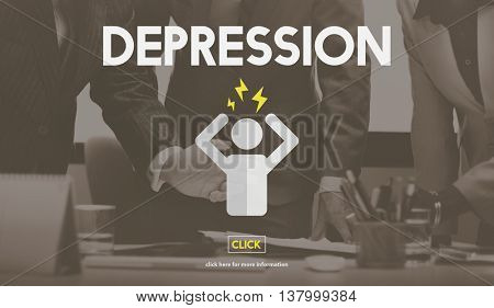Depression Emotion Expression Mood Problem Concept