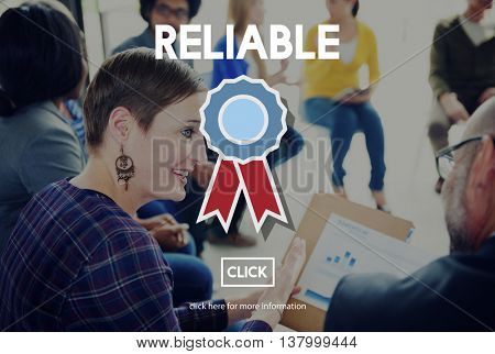 Reliable Trusty Badge Responsible Concept