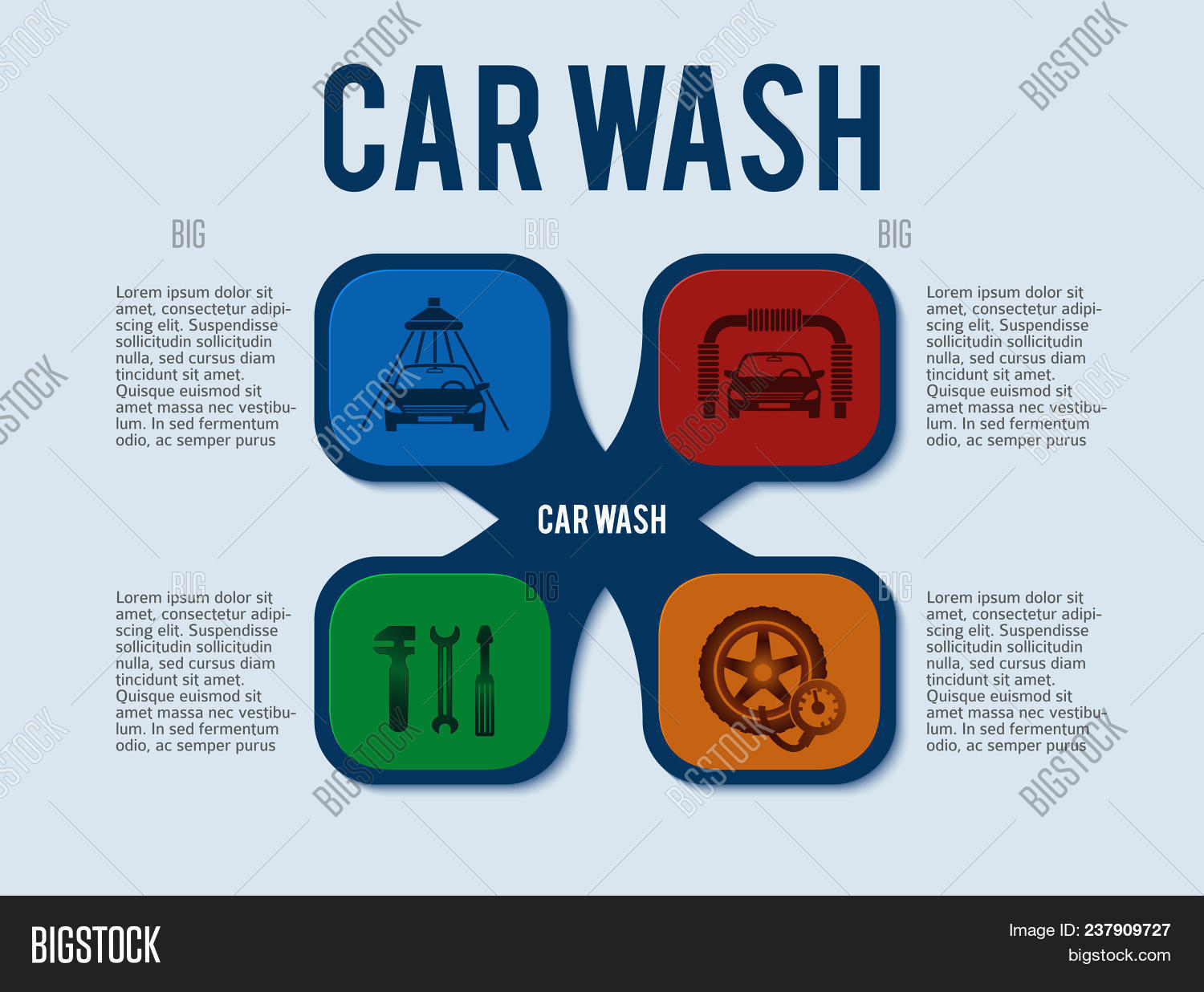 Car Wash Blue Light Vector & Photo (Free Trial) Bigstock