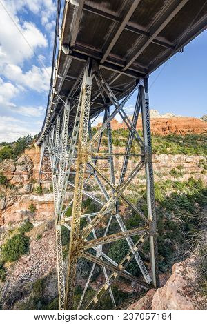 Added To The National Register Of Historic Places In 1989, The W.w. Midgley Bridge Takes Arizona Sta