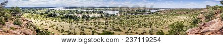 Limpopo River Boundary With Zimbabwe  In Mapungubwe National Park, South Africa