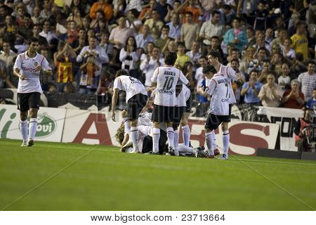 สเปนลีแข่งขันฟุตบอลหรือฟุตบอลในยุโรป - บาเลนเซีย vs Espanyol - Octuber 2007 - 2007-2008 