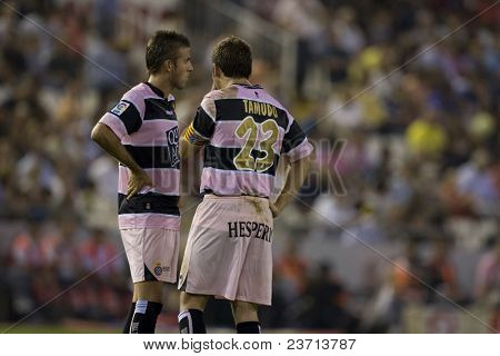 สเปนลีแข่งขันฟุตบอลหรือฟุตบอลในยุโรป - บาเลนเซีย vs Espanyol - Octuber 2007 - 2007-2008 