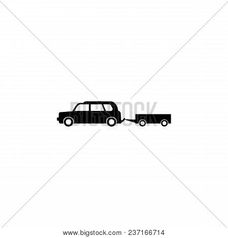 Car With A Trailer Icon. Element Of Car Type Icon. Premium Quality Graphic Design Icon. Signs And Sy