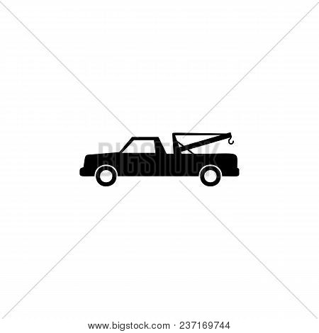 Pick-up Truck With A Crane Icon. Element Of Car Type Icon. Premium Quality Graphic Design Icon. Sign