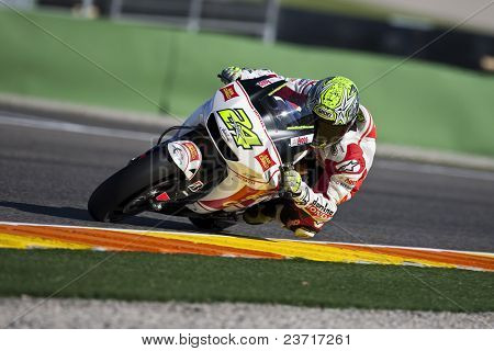 巴伦西亚，西班牙-11 月 6 日： MotoGP Comunitat 瓦伦西亚-托尼埃利亚斯-关于 2009 年 11 月 6 日在瓦尔