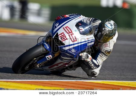 巴伦西亚，西班牙-11 月 6 日： MotoGP Comunitat 瓦伦西亚-豪尔赫 · 洛伦佐-关于在 2009 年 11 月 6 日