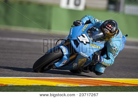 巴伦西亚，西班牙-11 月 6 日： MotoGP Comunitat 瓦伦西亚-克里斯结合-2009 年 11 月 6 日关于我