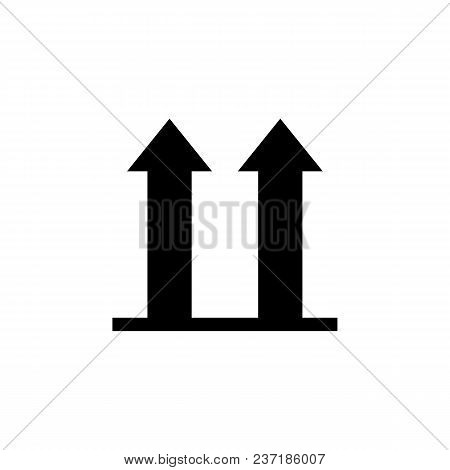 Arrow Sign On Top Icon. Element Of Logistics Icon. Premium Quality Graphic Design Icon. Signs And Sy