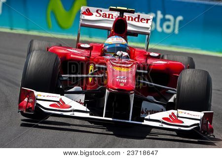 VALENCIA, Espanja - 26 kesäkuu: Formula 1 Valencian katurata - Alonso - 26 kesäkuu 2010 Valenciassa, S