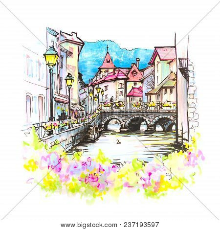 Annecy, Called Venice Of The Alps, France
