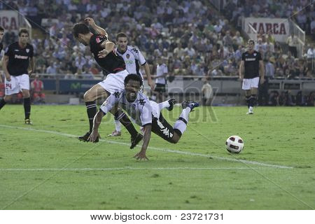 VALENCIA, Spanien - oktober 2 - professionel fodbold liga mellem Valencia C.F. vs på. Bilbao - Mesta