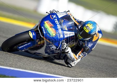 VALENCIA, Spagna - 6 novembre: Sergio Gadea in motogp GP della Comunitat Valenciana, Ricardo