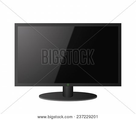 Modern Tv Screen. Lcd Technology. Vector Illustration