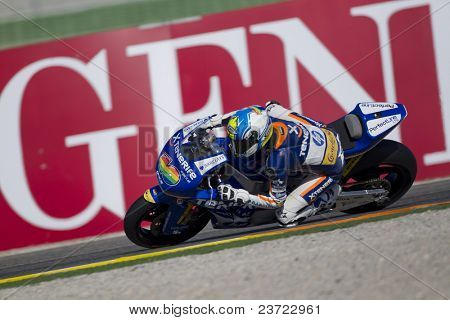 VALENCIA, Spagna - 6 novembre: Sergio Gadea in motogp GP della Comunitat Valenciana, Ricardo