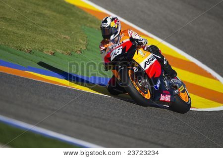VALENCIA, Espanja - Marraskuu: Pedrosa motogp Grand Prix Comunitat Valenciana Ricardo Torm